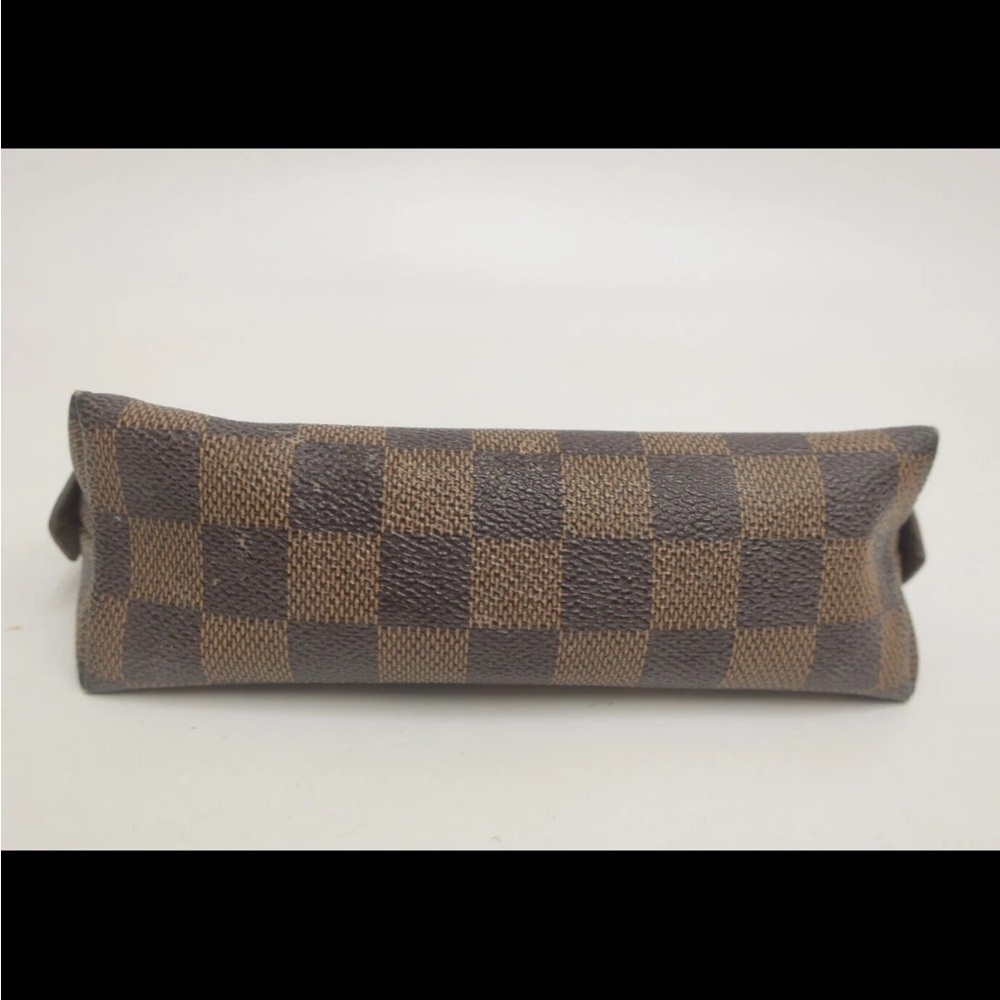 SOLD❤️ LOUIS VUITTON Pochette Bag Cosmetic Makeup Pouch Bag PM Damier Ebene - Picture 3 of 16